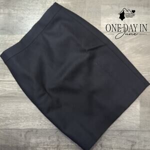 J.Crew Petite Wool Pencil Skirt Size 0P